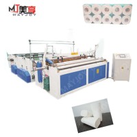 High speed Full embossing toilet paper rewinding machine with best price