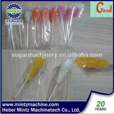 sweet saffron rock candy with stick